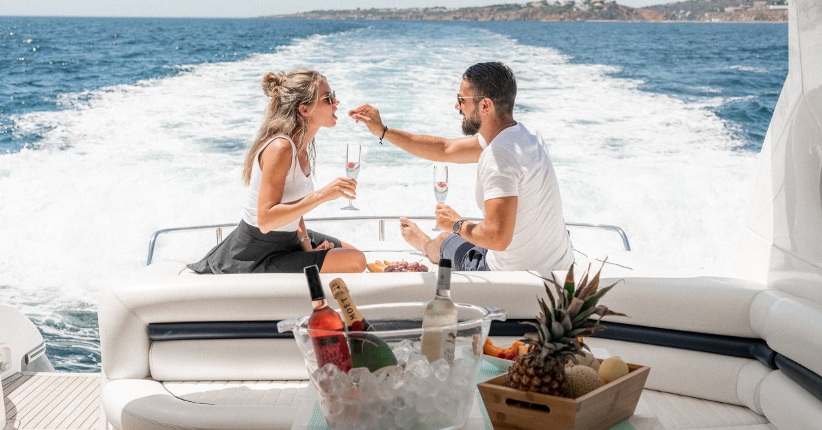 Couple on boat